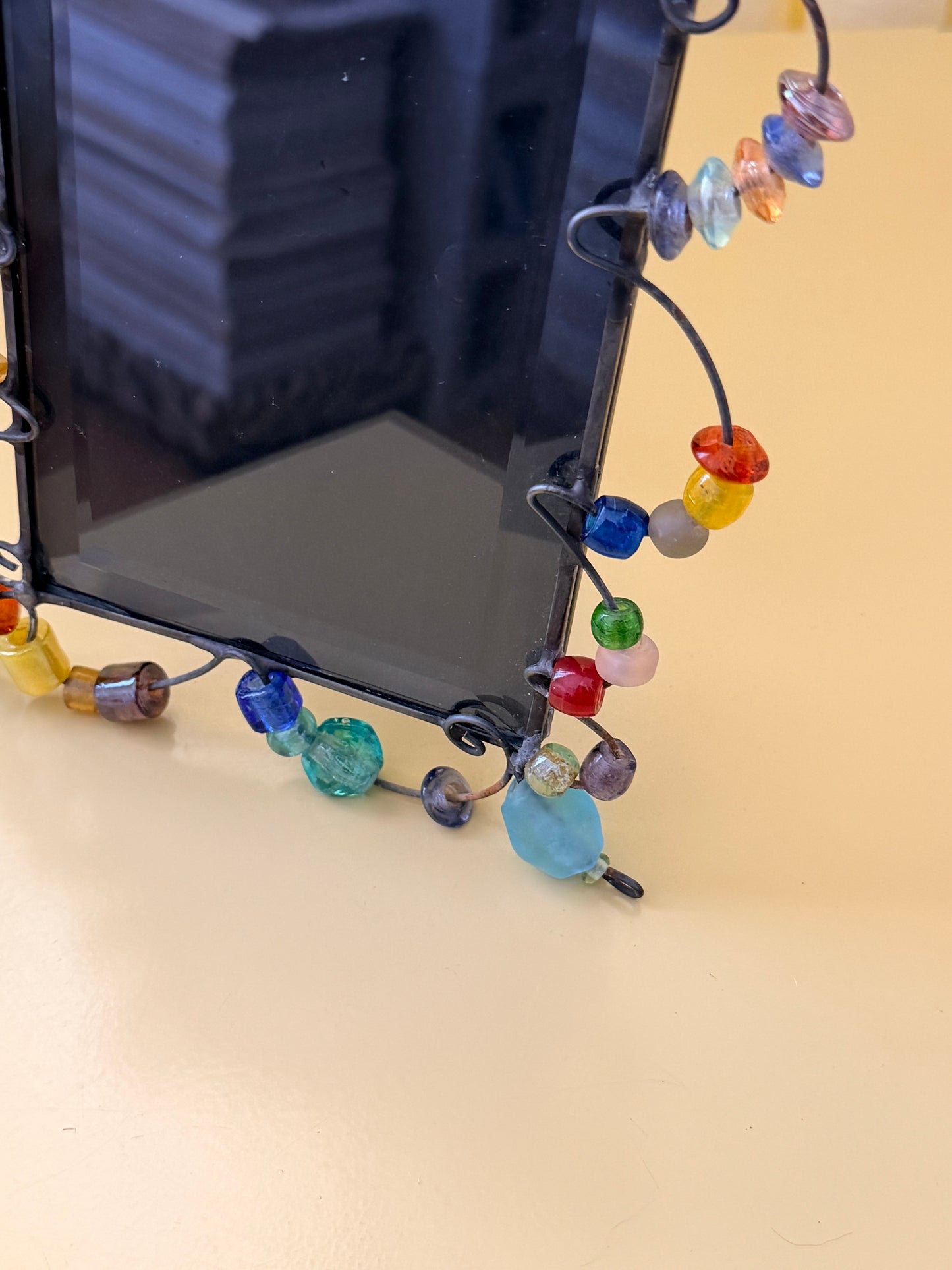 Glass Beaded Picture Frame