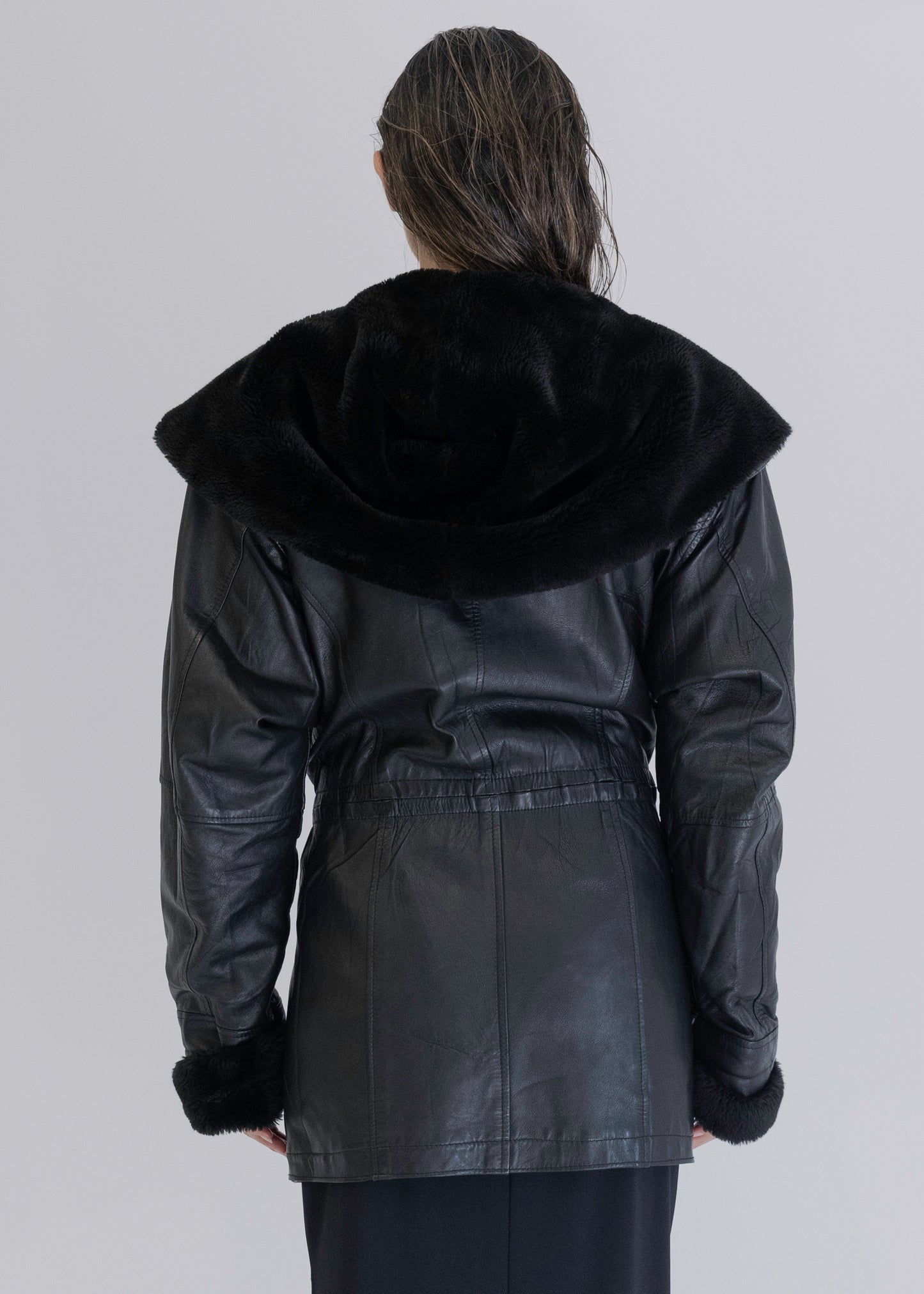 Grandma's Black Leather Coat