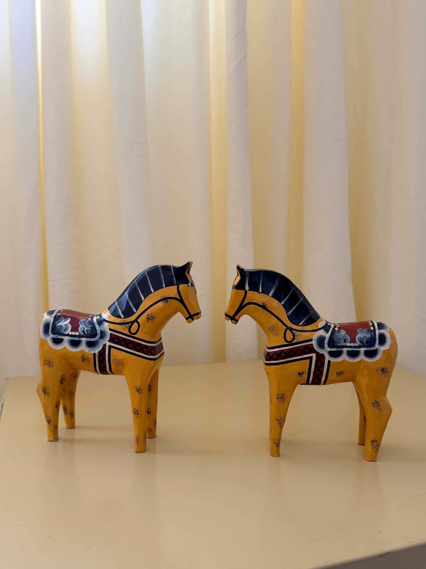 Yellow Wooden Horses