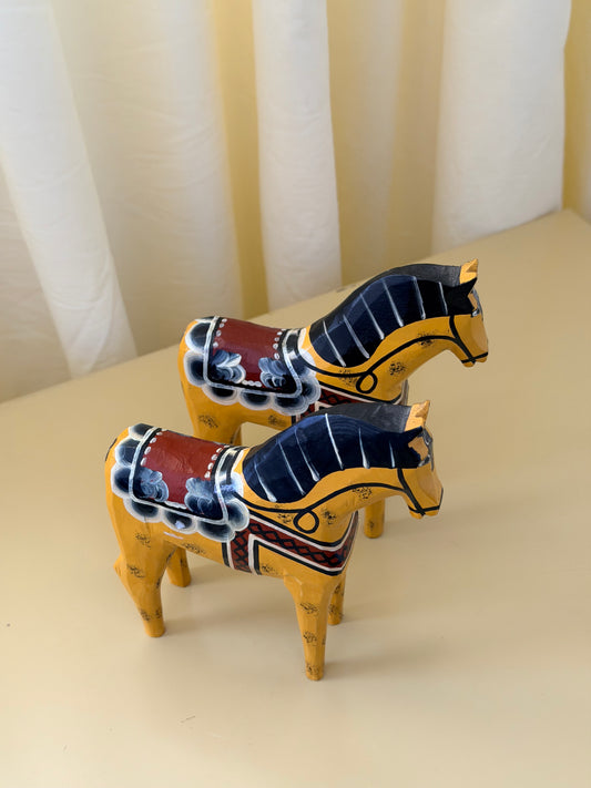 Yellow Wooden Horses