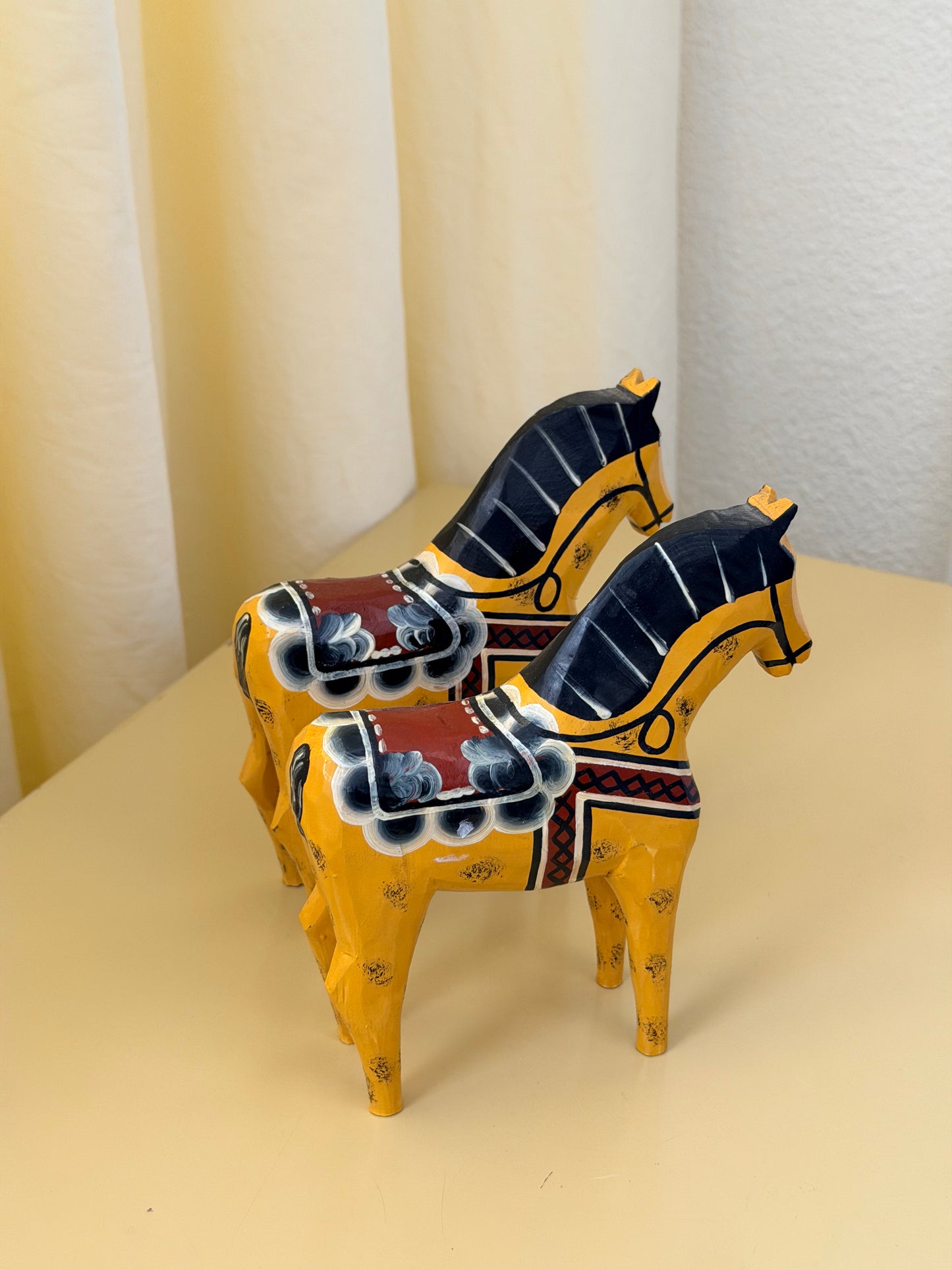 Yellow Wooden Horses