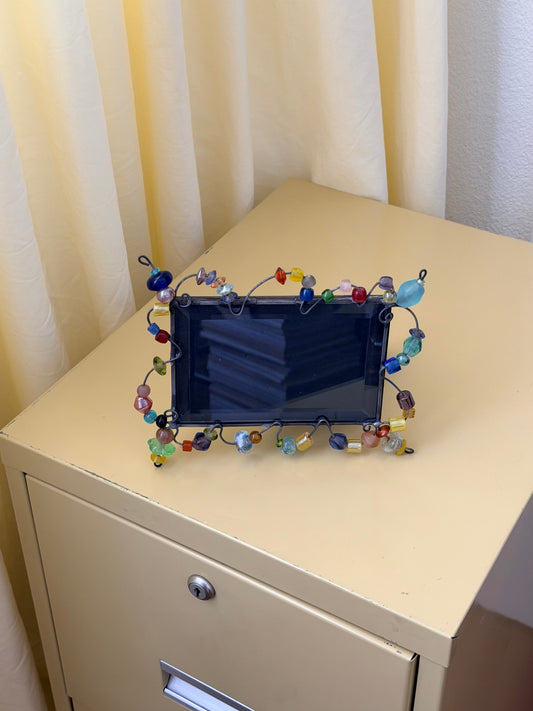 Glass Beaded Picture Frame